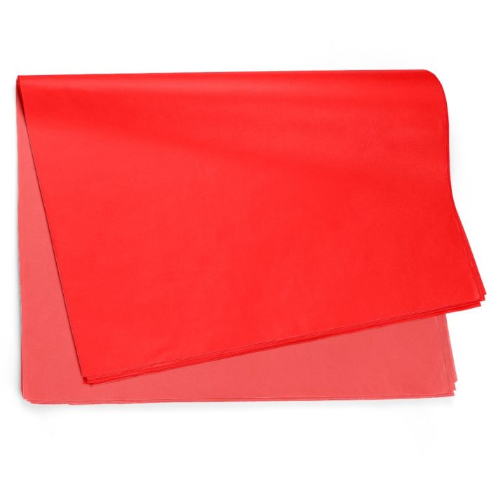 Papel Seda Liso Vermelho