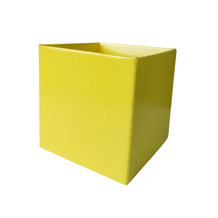 Cachepot Quadrado Pote 15 Amarelo