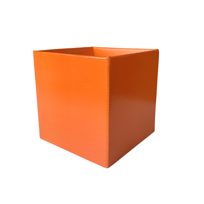 Cachepot Quadrado Pote 15 Laranja