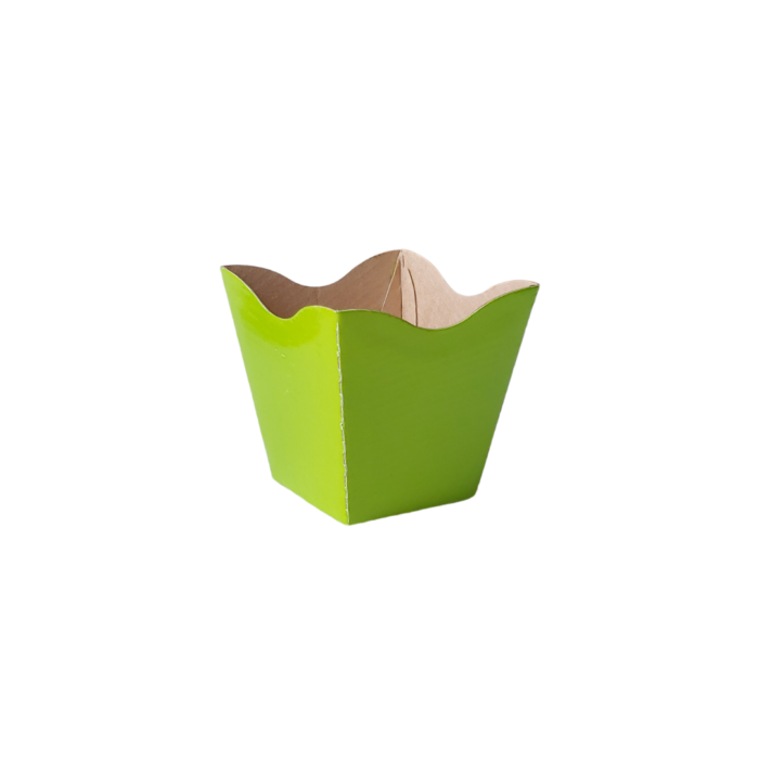 Cachepot Pote 9 Ondulado Liso Verde