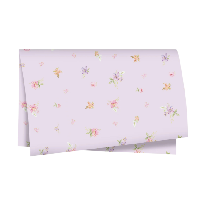 Papel Seda Flora Lilás (Dia Das Mães)