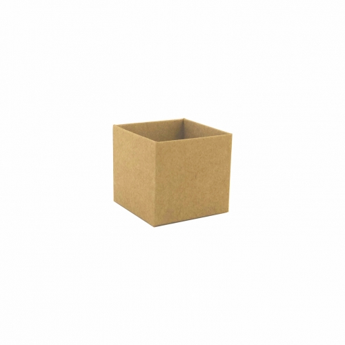 Cachepot Quadrado Liso Kraft