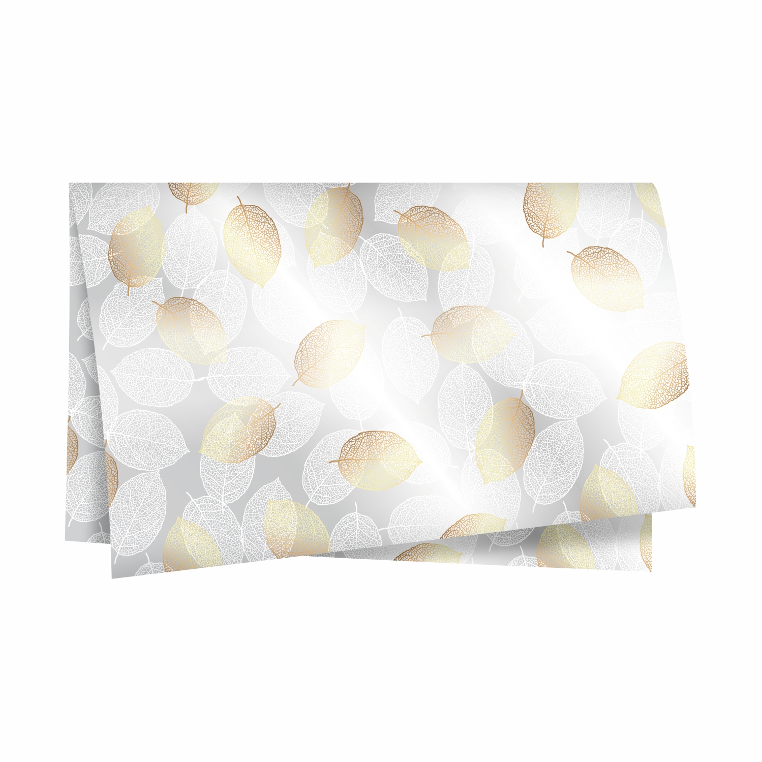 Poli Foliate Branco/Ouro
