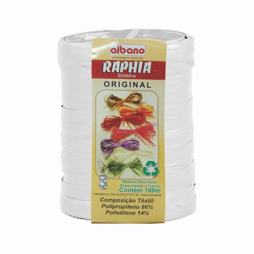Raphia Maxi Sintetica Branco