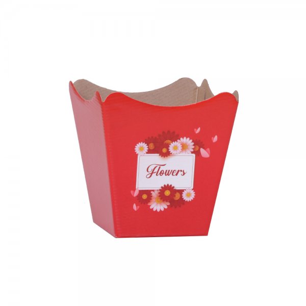 Cachepot Paper Pote 11 Flower Vermelho