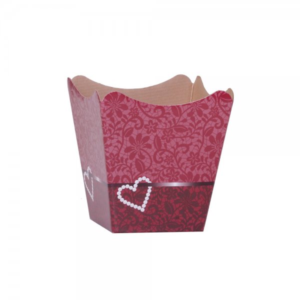 Cachepot Paper Pote 11 Renda Borgonha