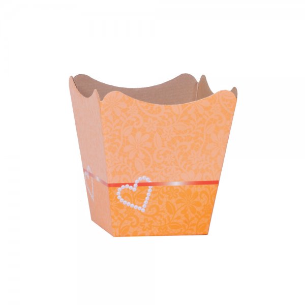 Cachepot Paper Pote 11 Renda Laranja