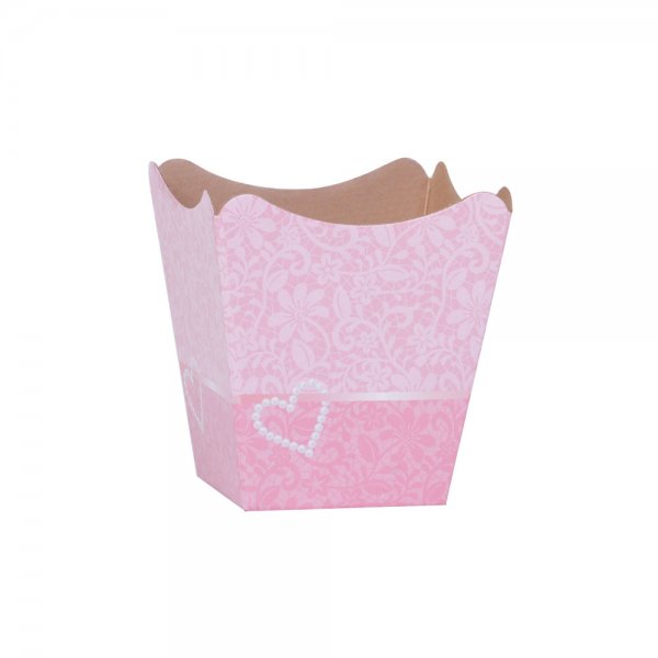Cachepot Paper Pote 11 Renda Rosa