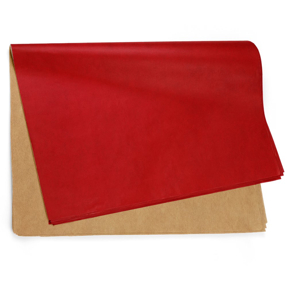Papel Kraft Vermelho/Ouro