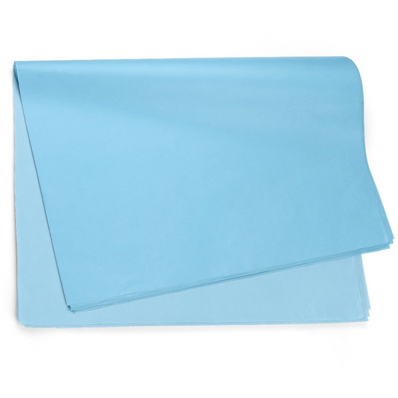 Papel Seda Liso Azul Claro