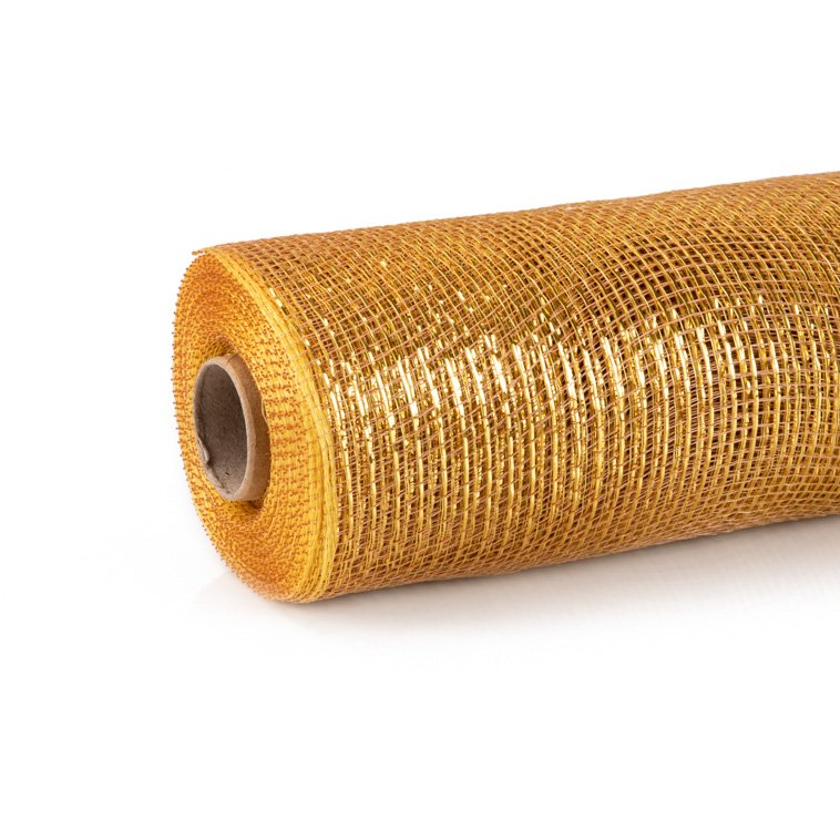 Tela Plástica Dourado c/ Fio de Ouro