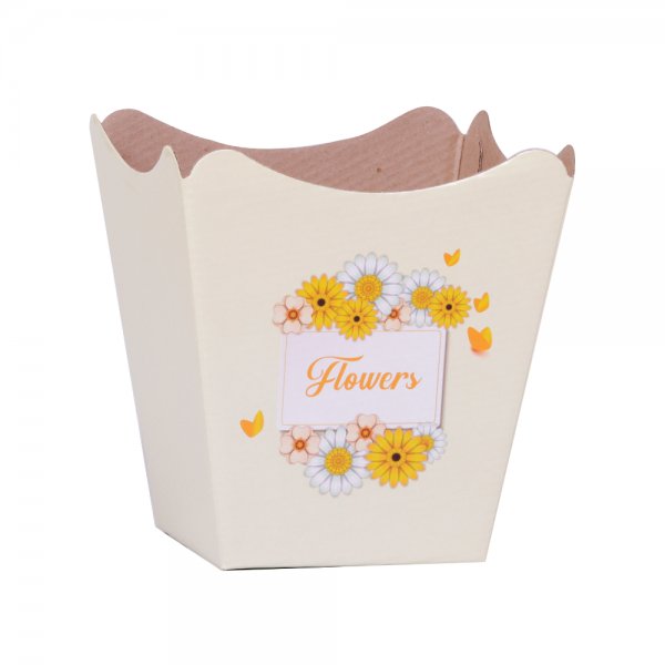 Cachepot Paper Pote 15 Flowers Amarelo
