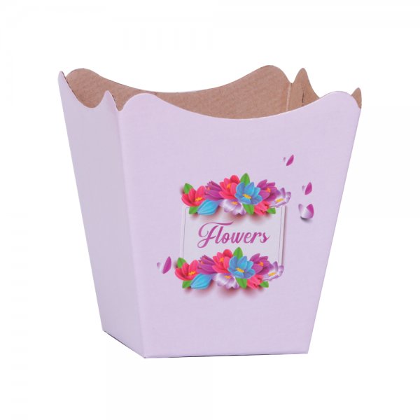 Cachepot Paper Pote 15 Flowers Lilás