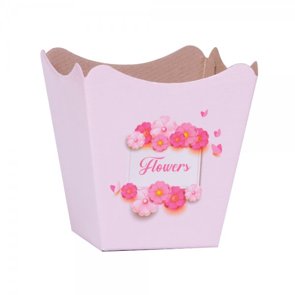 Cachepot Paper Pote 15 Flowers Rosa
