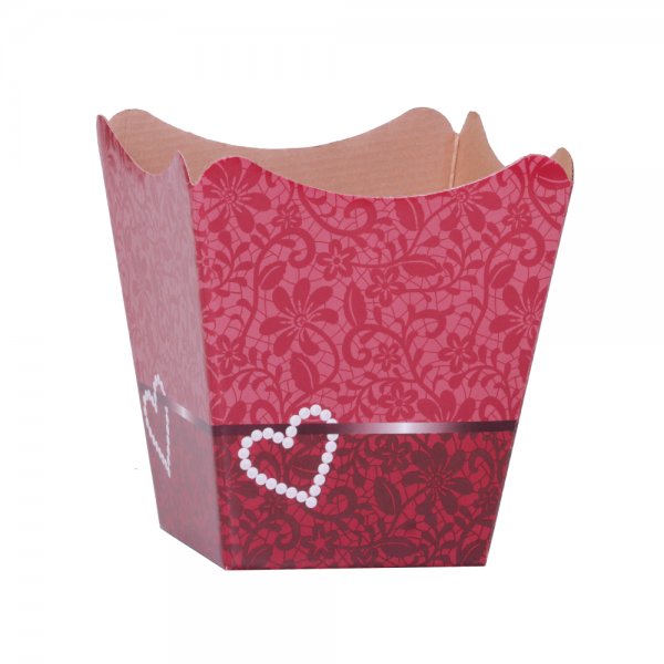 Cachepot Paper Pote 15 Renda Borgonha