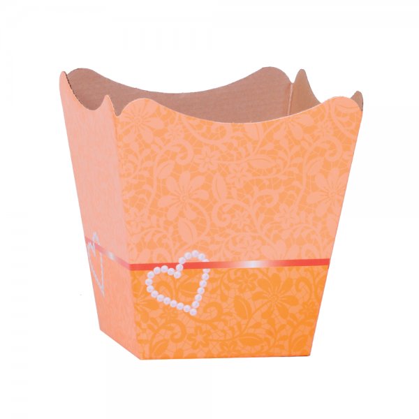 Cachepot Paper Pote 15 Renda Laranja