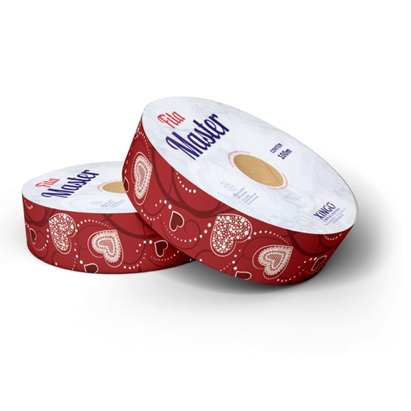 Fita Master Decorada Coração Renda