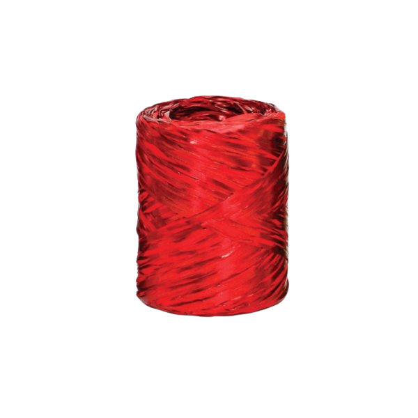 Raphia Sintetica Metal Vermelho