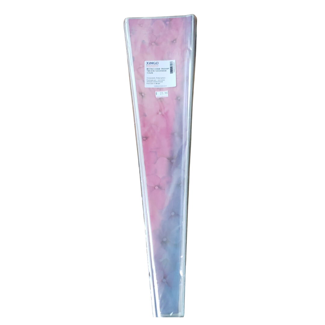 Botão Cone Transp. Tie Dye