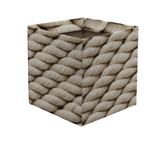 Cachepot Quadrado Pote 15 Cordão