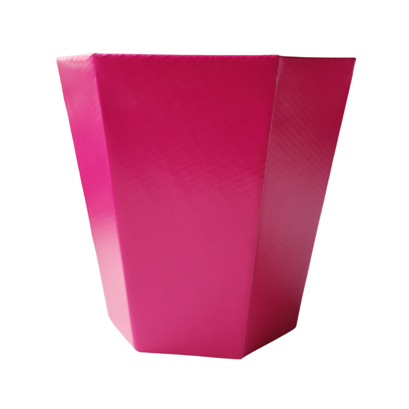 Cachepo Sextavado Liso Pink