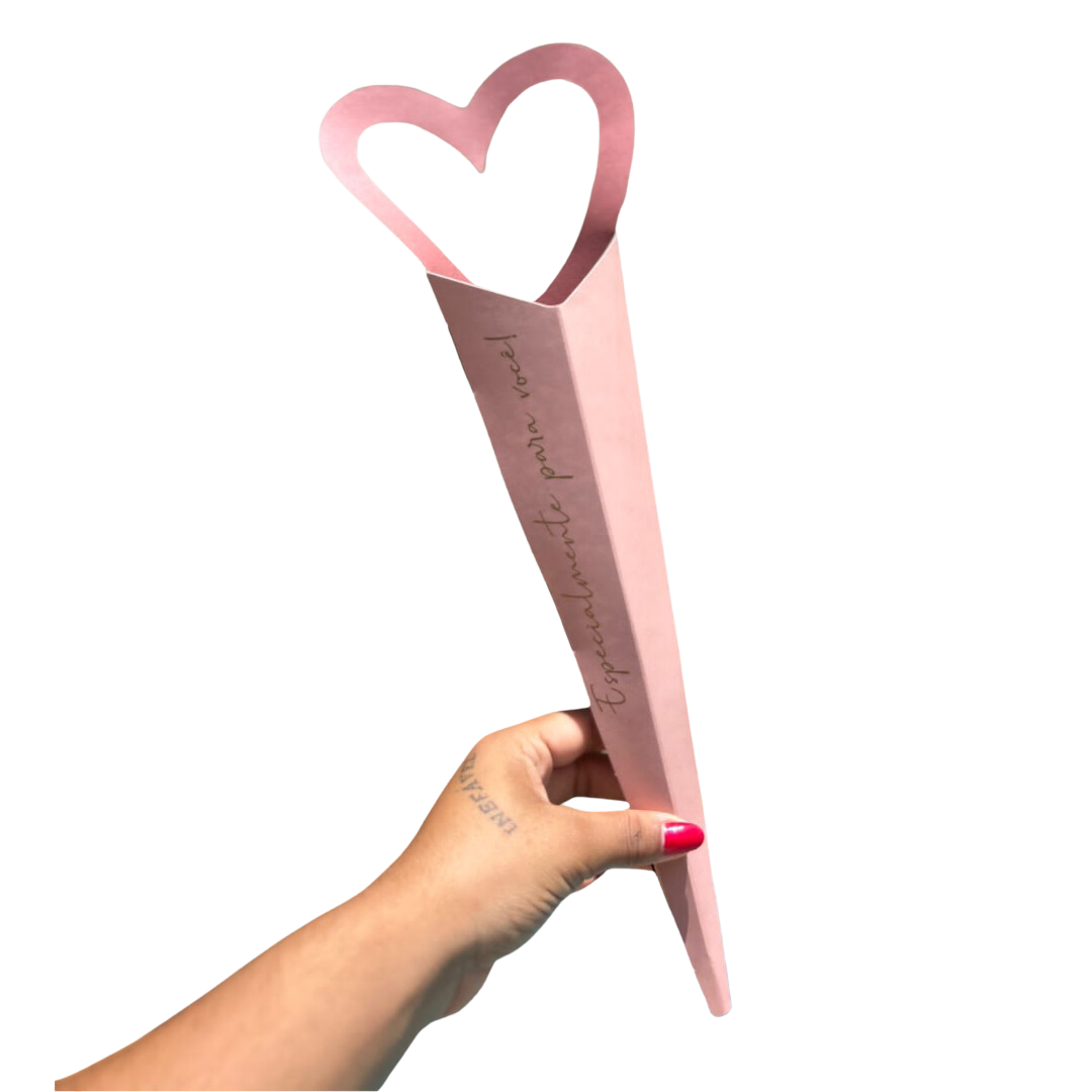 Cone Paper Love Rose