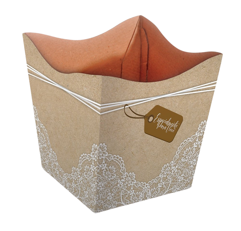 Cachepot Pote 11 Kraft Rendado