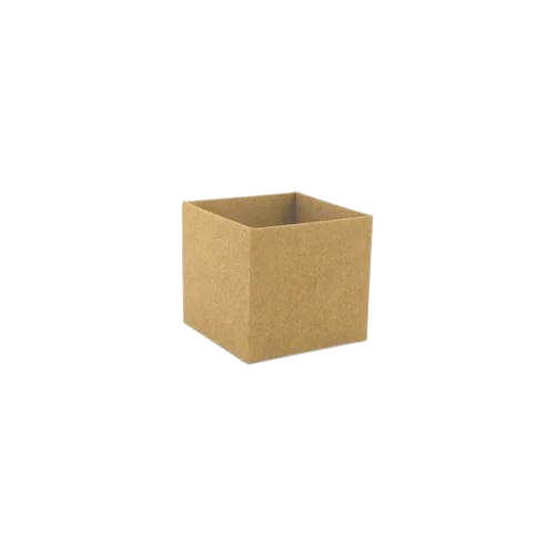 Cachepot Quadrado Liso Kraft
