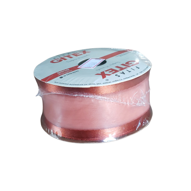 Fita Voil Com Cetim Vermelho