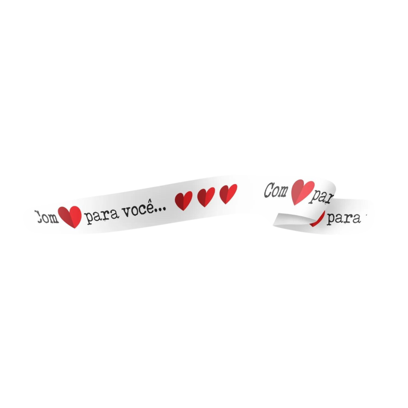 Fita Maxi Chuva De Amor Branco