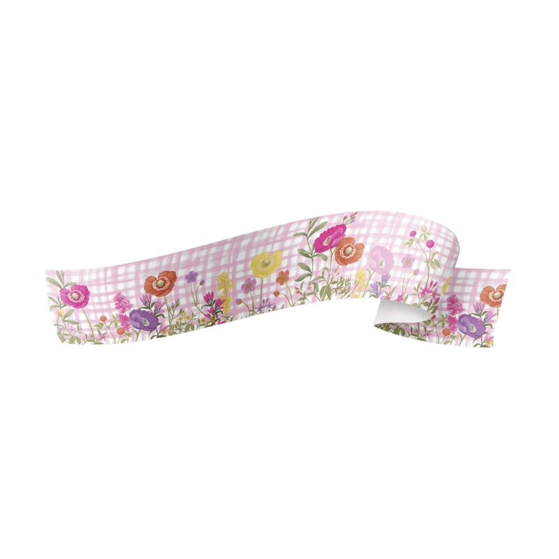 Fita Maxi Paper Look Primavera Rosa
