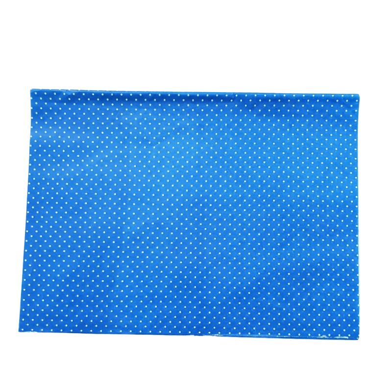 Papel Seda Bolinha Vazada Azul Escuro