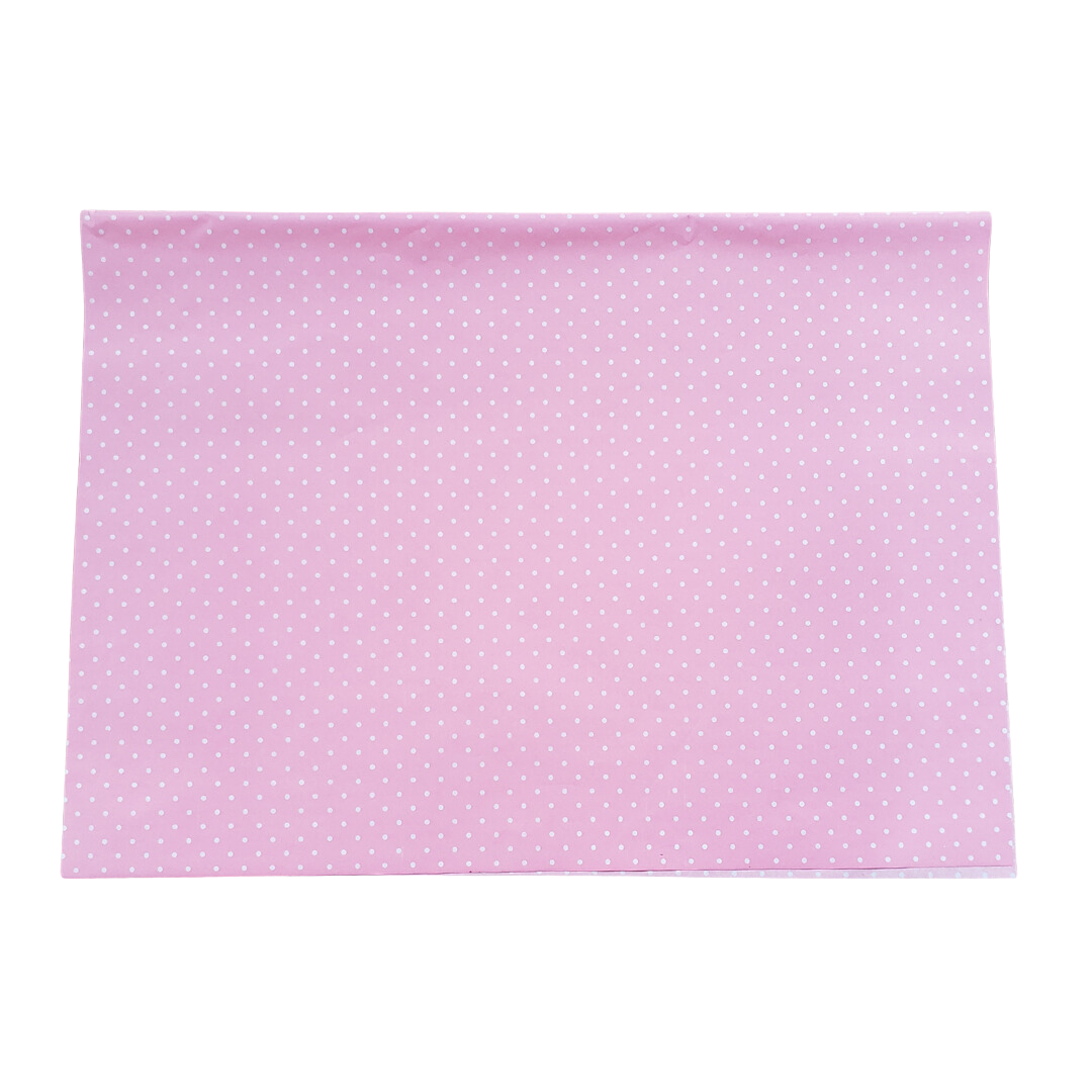 Papel Seda Bolinha Vazada Rosa