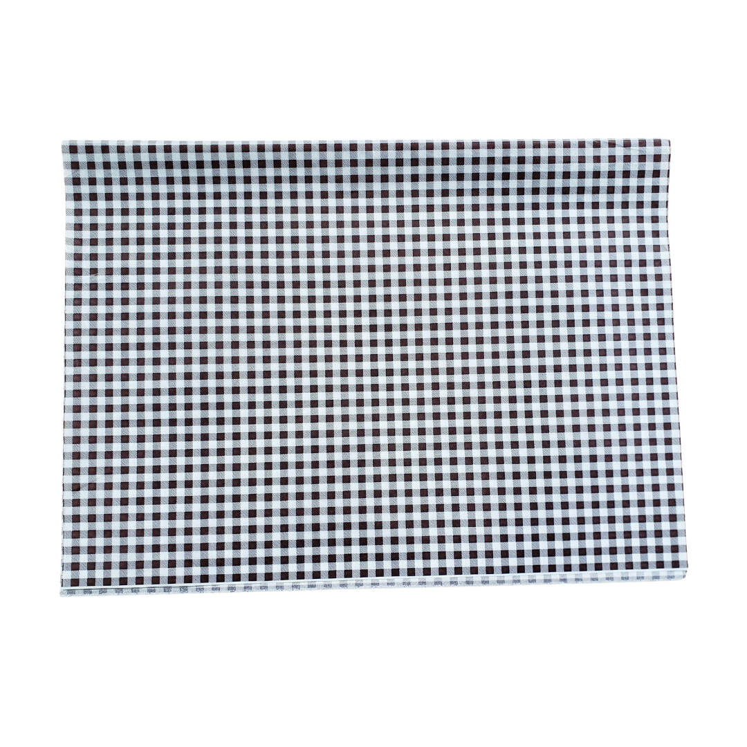 Papel Seda Xadrez Marrom