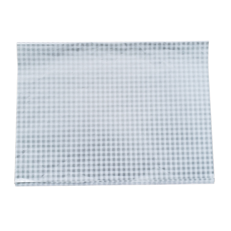 Papel Seda Xadrez Prata