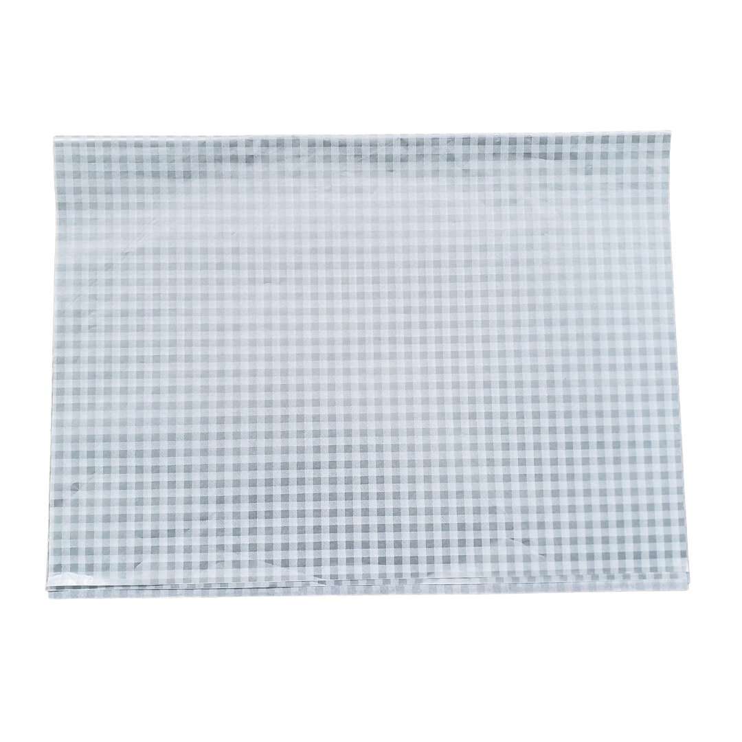 Papel Seda Xadrez Prata