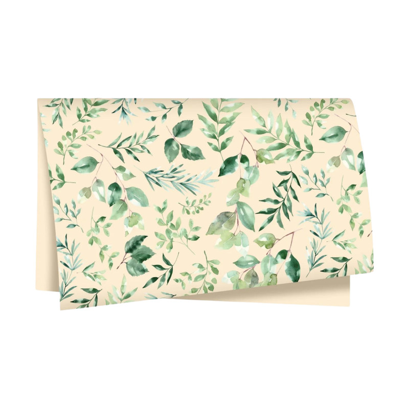 Papel Seda Nature Barbante/Verde