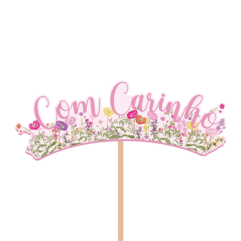 Pick MDF Primavera Jardim Rosa