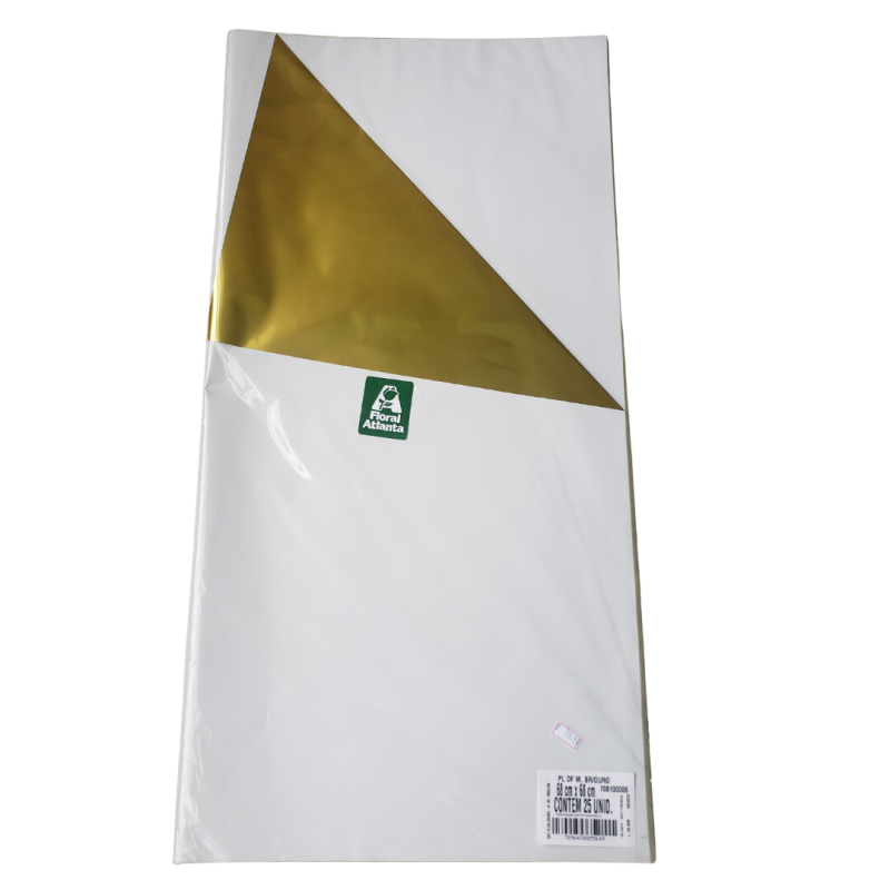 Poli Dupla Face Branco/Ouro