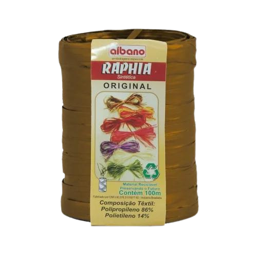 Raphia Maxi Sintética Marrom