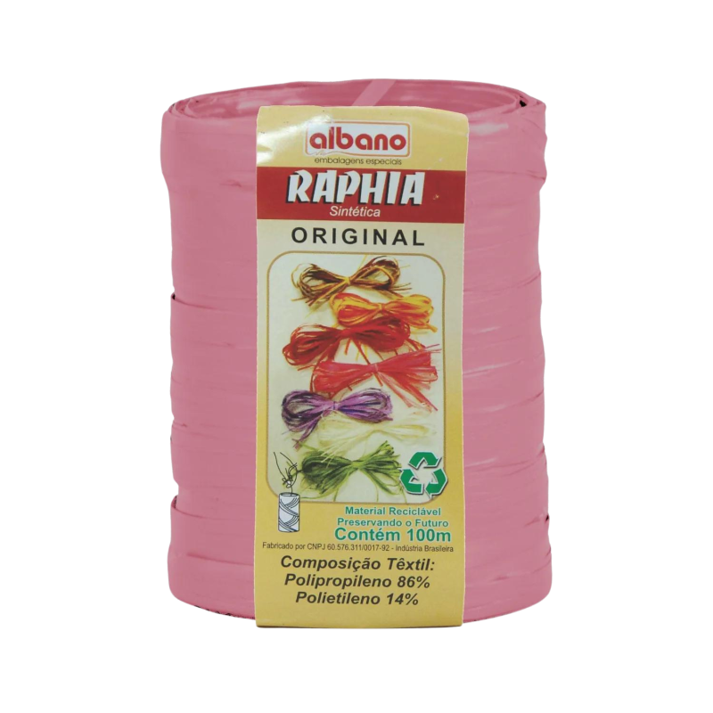 Raphia Maxi Sintética Rose