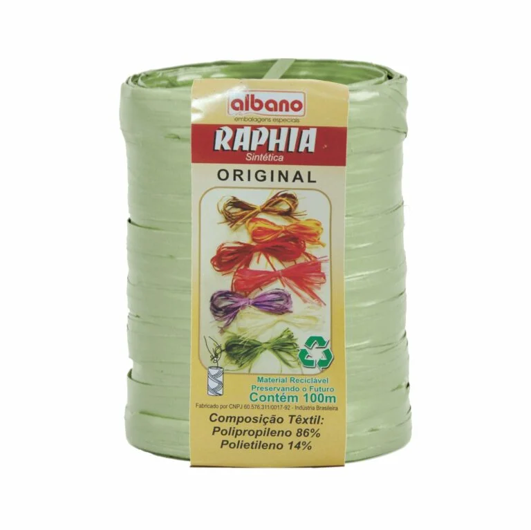 Raphia Maxi Sintética Verde Chá