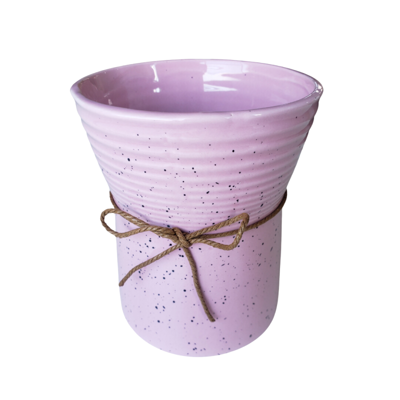 Vaso Cerâmica Granilite Rosa