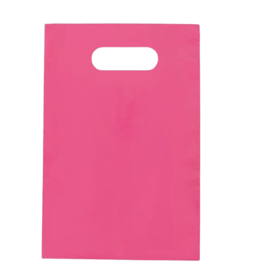 Sacola Plástica G Rosa