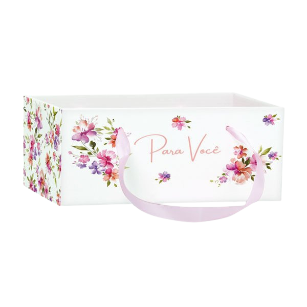 Cachepot Paper Retangular Com Alça Ayla