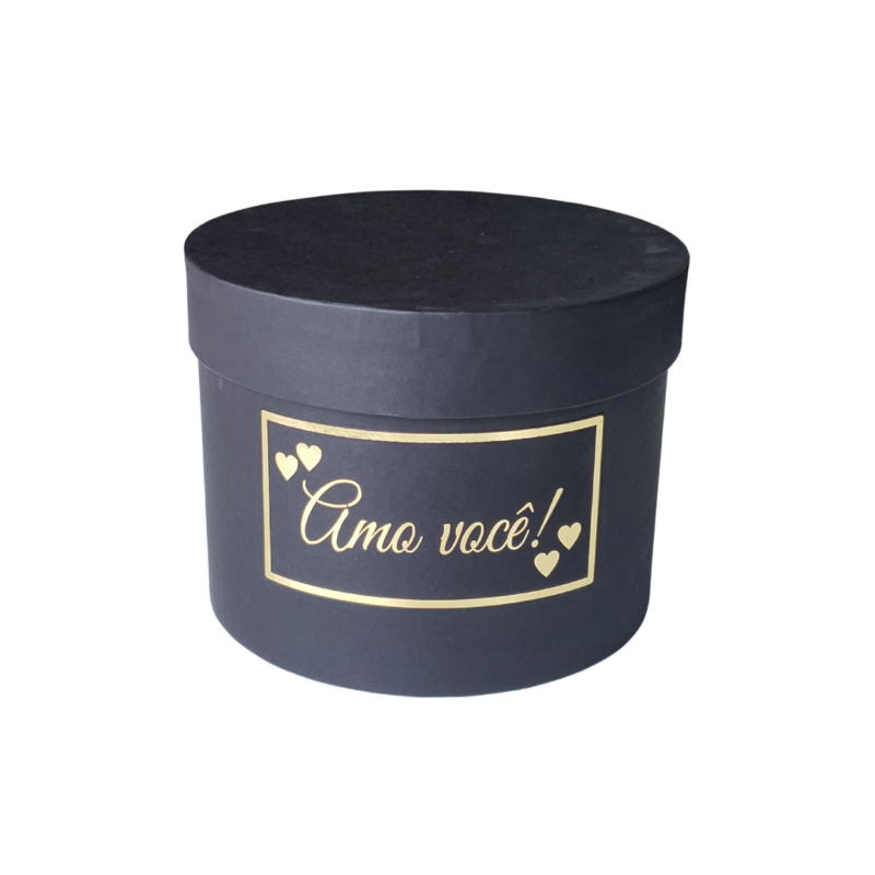 Caixa Box P Amo Você Preto
