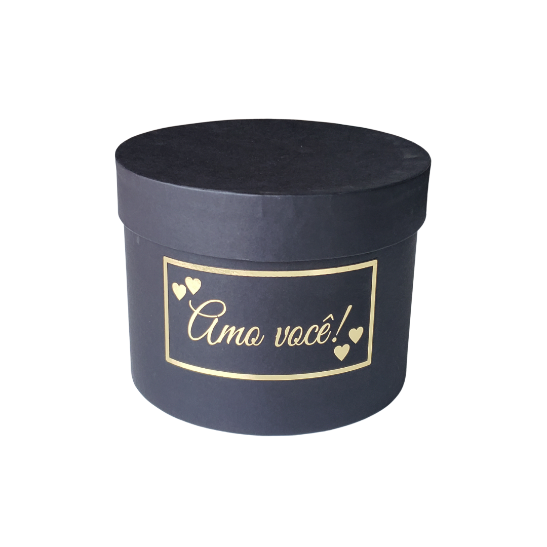 Caixa Box P Amo Você Preto