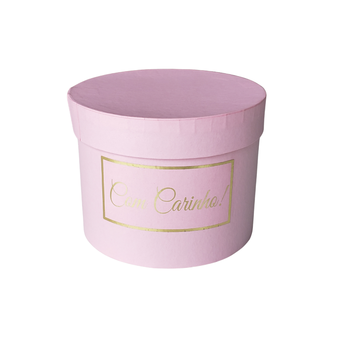 Caixa Box Com Carinho Rosa