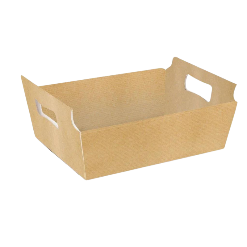 Cesta De Cartão Liso Kraft M