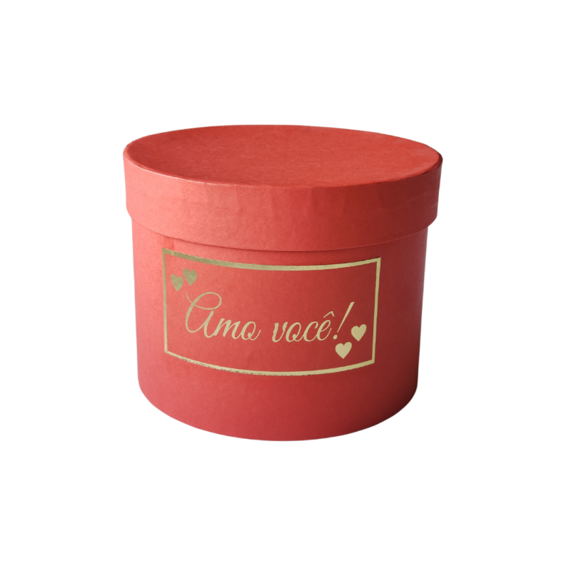 Caixa Box P Amo Você Vermelho